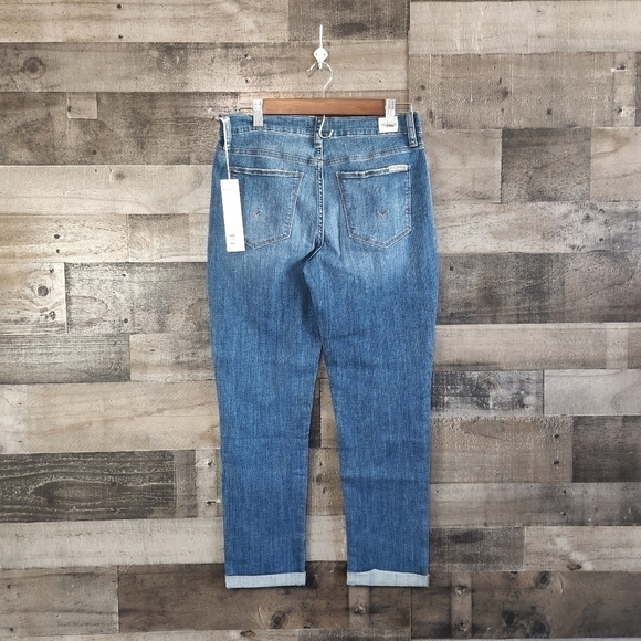 New Hudson Jeans Natalie Katya Mid-Rise Slim Boyfriend Crop Jean | Sz 27 - Picture 3 of 10